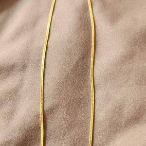 Vintage 14k Vior Italian Gold 16" Herringbone Necklace